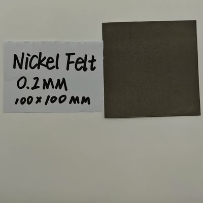 0.2mm Nickel felt Xanh môi trường kim loại Porous Nickel Sintered Fiber felt