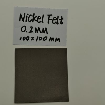 Kim loại Porous Nickel Sintered Metal Fiber felt 0.2mm Tương thích với môi trường